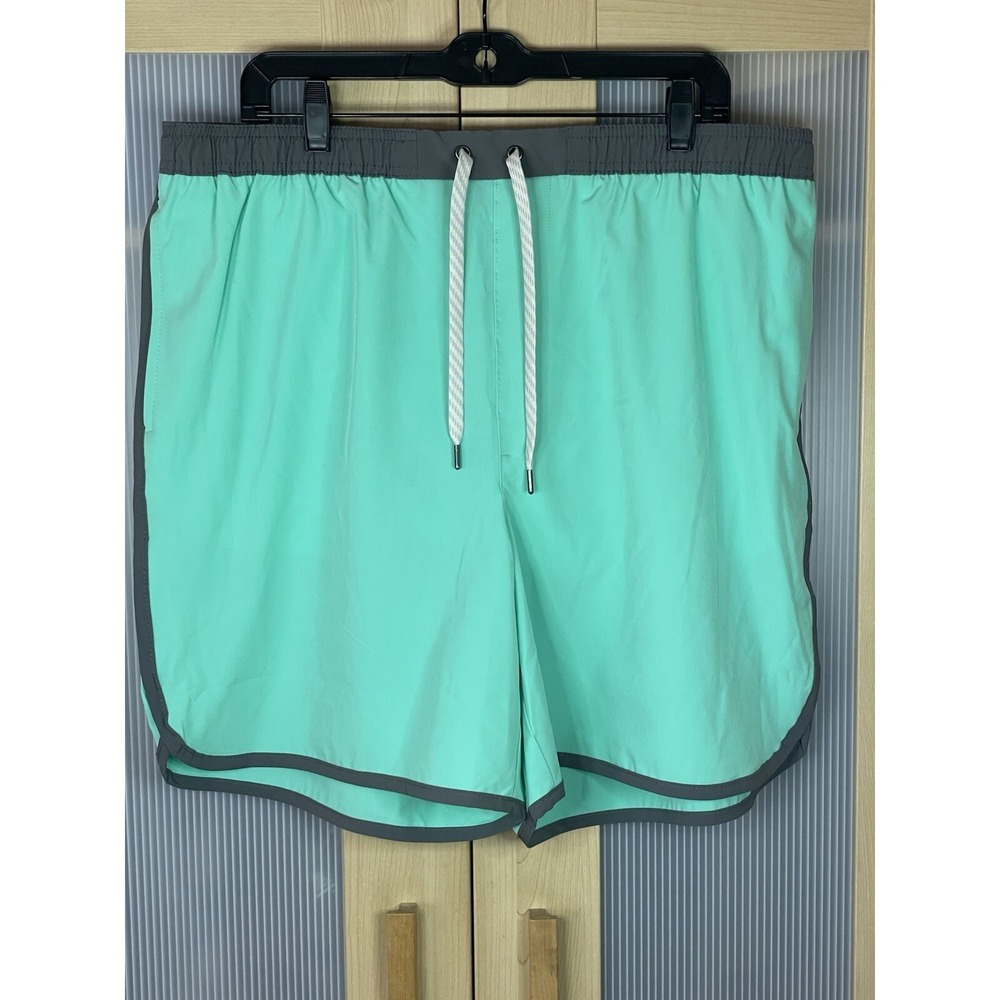 Sonoma Men's Swim‎ Trunks Teal/Gray Size XL Shorts Summer Beach Sport Outdoor